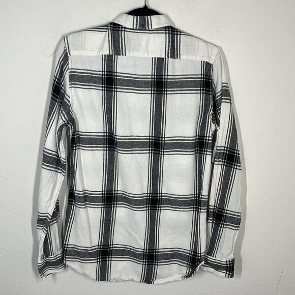 FRENCH CONNECTION Men's Big Checks Flannel Button-Up Shirt Sz Medium - Picture 4 of 12